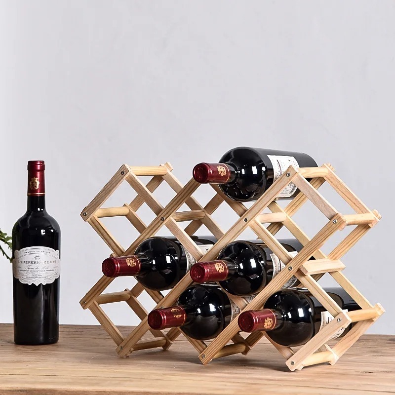 Wine Rack Wall Mount - Estantes apilables para almacenamiento de vino,
