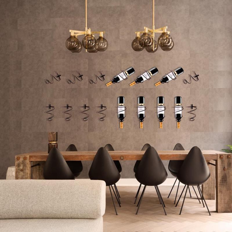 Wine Rack Wall Mount - Estante colgante tipo espiral para botellas