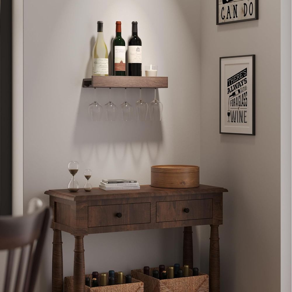 Estante Flotante de Madera par - Wine Rack Wall Mount reseña y precio
