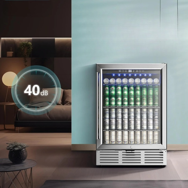 Refrigerador de bebidas de 24  - Wine Beer Fridge Under Counter reseña y precio