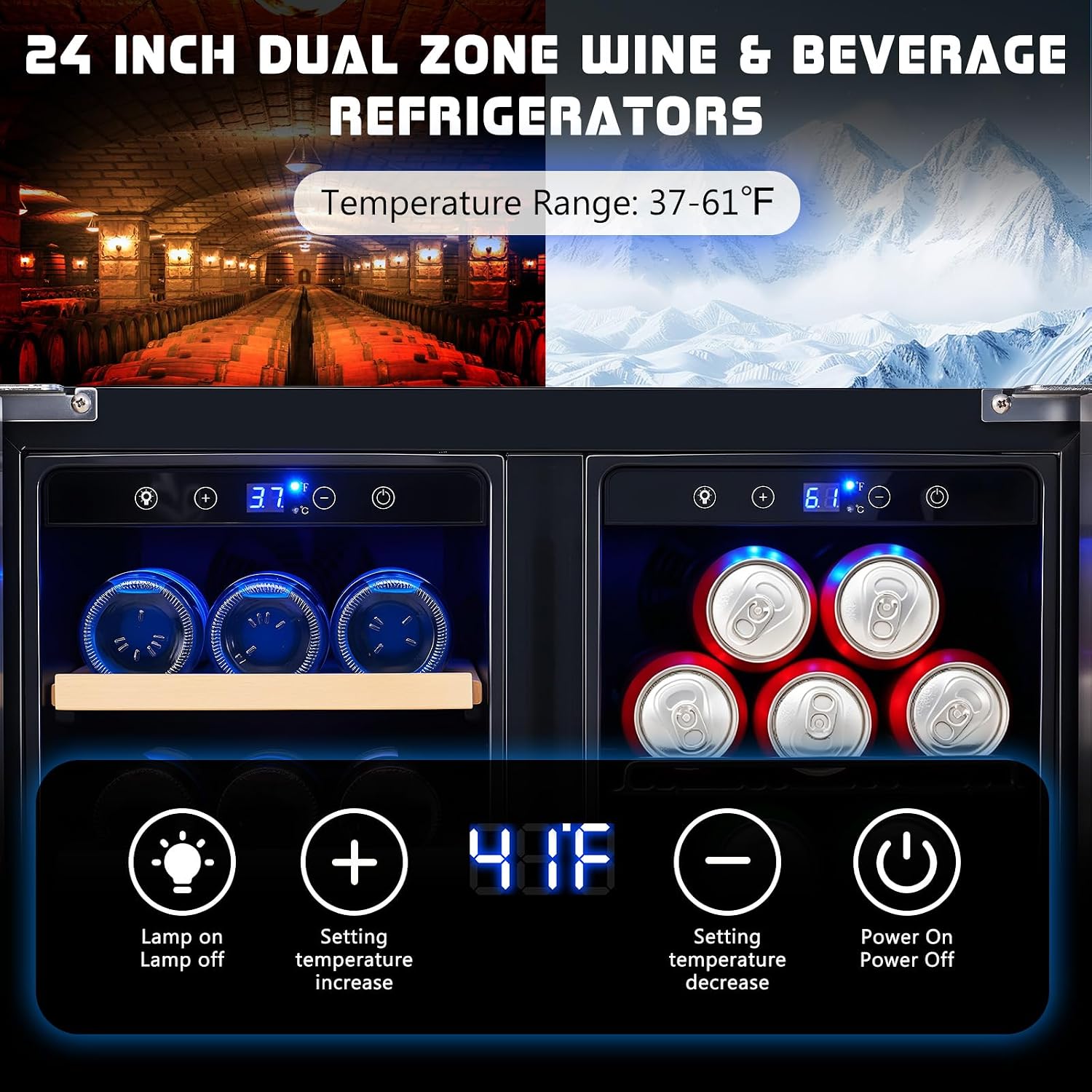 Refrigerador para Bebidas, Nev - Wine Beer Fridge Under Counter reseña y precio