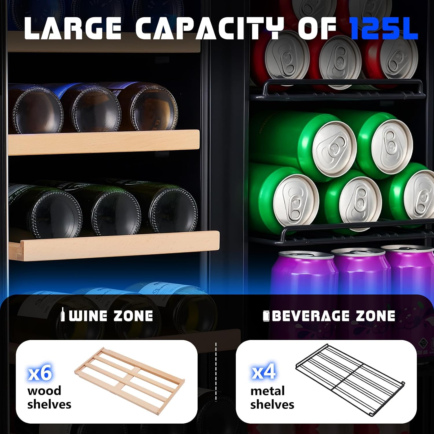 Refrigerador para Bebidas, Nev - Wine Beer Fridge Under Counter reseña y precio