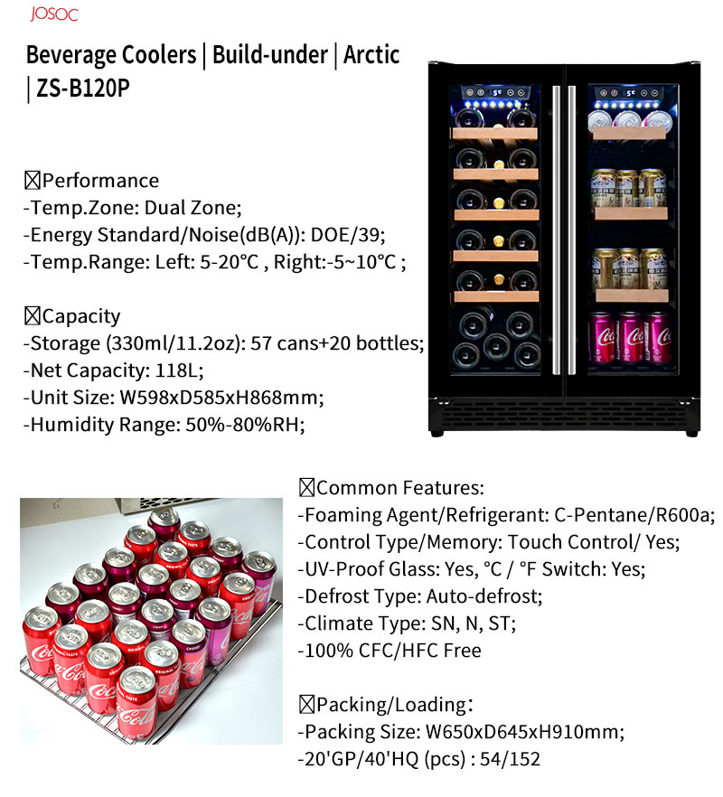 Enfriador de Vino y Cerveza de - Wine Beer Fridge Under Counter reseña y precio