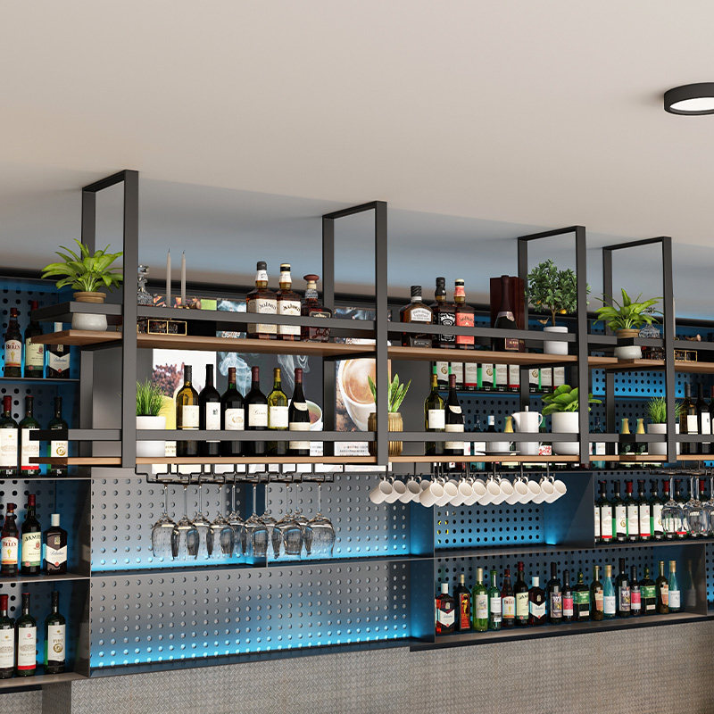 Colgador de hierro forjado de  - Wine Rack Wall Mount reseña y precio