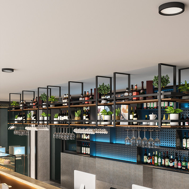 Colgador de hierro forjado de  - Wine Rack Wall Mount reseña y precio