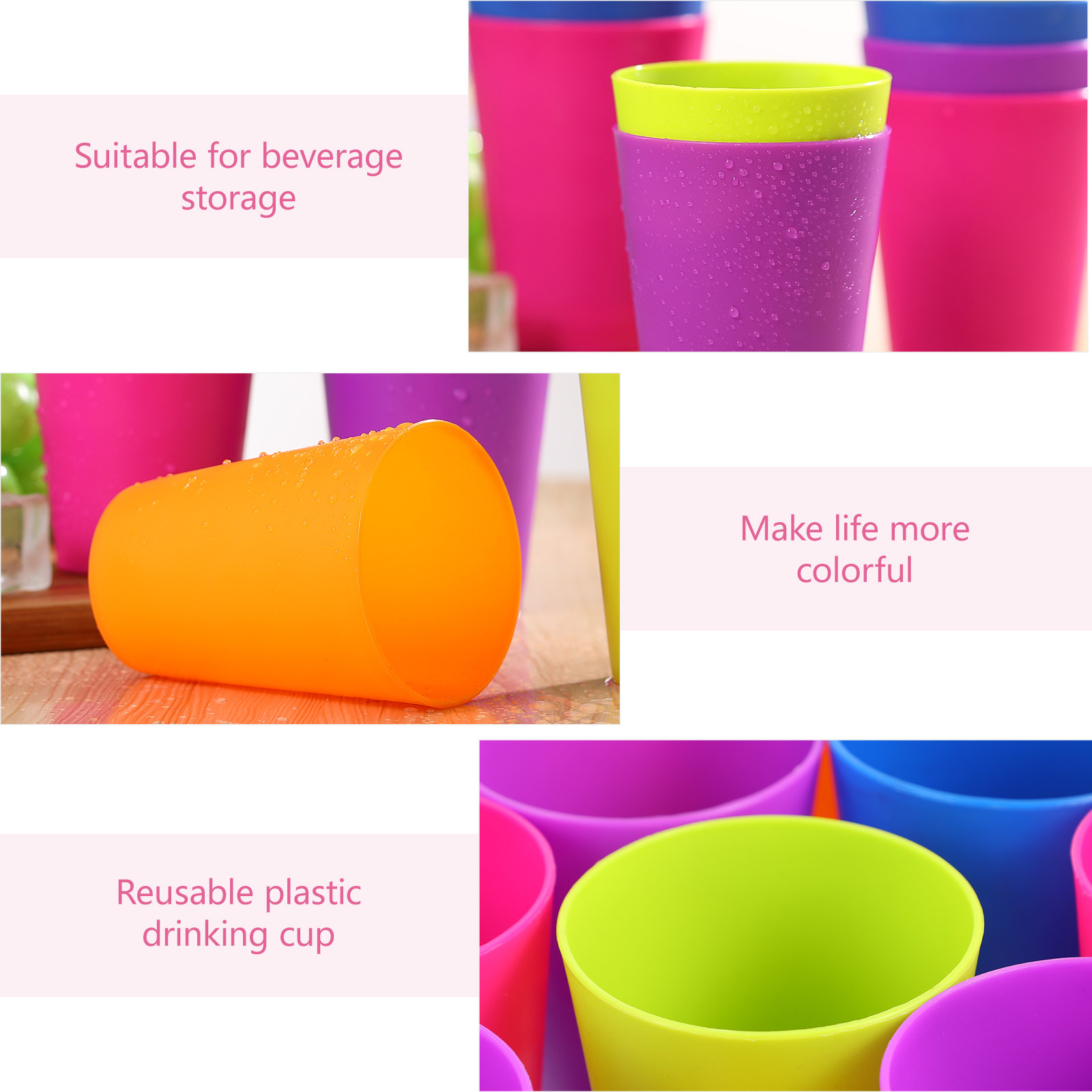 15 Vasos de Plástico de Colore - Wine With Beer Mix reseña y precio